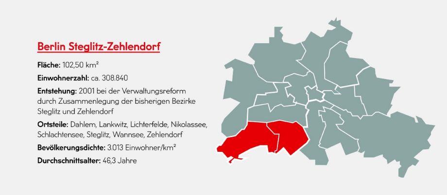Berlin Map Bezirk Reinickendorf